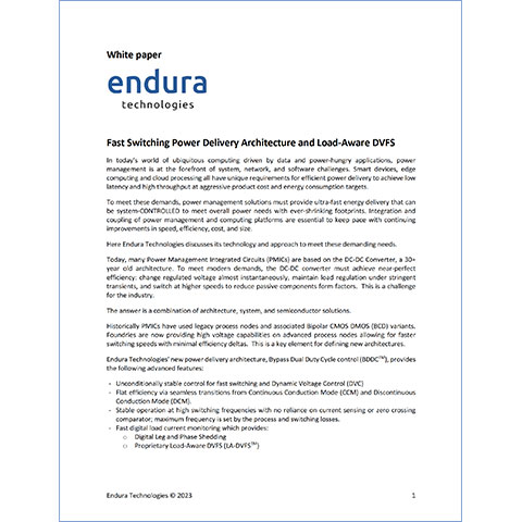 Endura Fast Switching White Paper